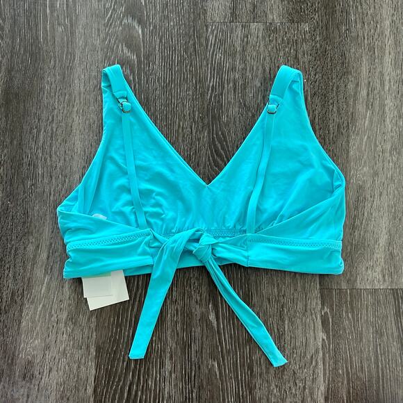 NWT BECCA Swim Color Code Bikini Set DDD Top & High Waisted Bottom Medium Blue - Picture 5 of 16